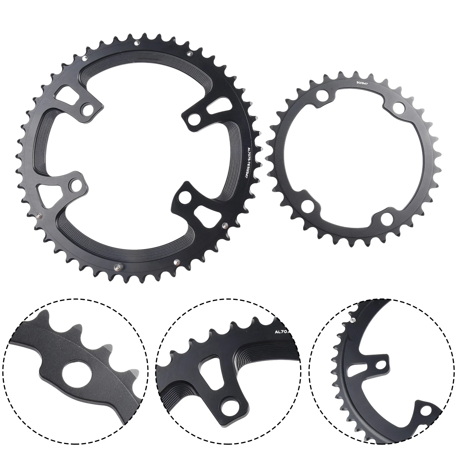 

For Shimano 105 R7000 R8000 Chain Ring Chainrings Bicycle Accessories Cycling Parts Brand New Durable High Quality