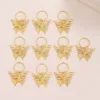 DIY Hair Braid Charms Accessories Dreadlocks Decorative Hollowed-Out Butterfly Hair Pendant Ring Hair Ornaments For Braids 3