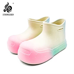 STRONGSHEN Women Rain Boots Waterproof EVA Shoes Fashion Comfort Garden Working Galoshes Ladies Shoes Cute Children's Rain Boots