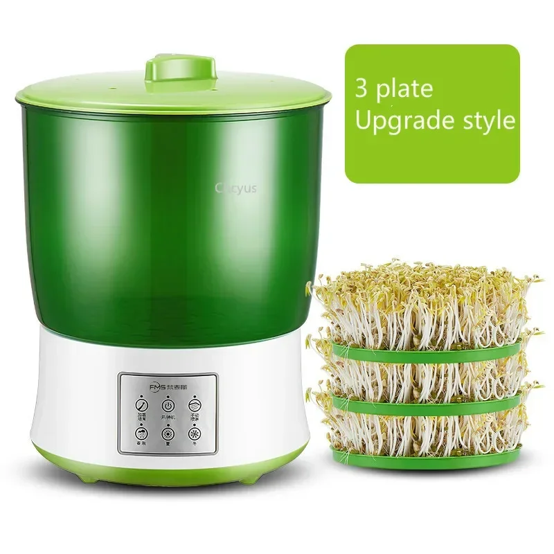 Intelligent Bean Sprouts Machine Grow Automatic Large Capacity Thermostat Green Seeds Growing Automatic Bean Sprout MachineEU US bean sprouts maker