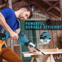 Cordless Reciprocating Saw Adjustable Speed Chainsaw Wood Metal PVC Pipe Cutting Bandsaw Power Tool for Makita 18V Battery 2