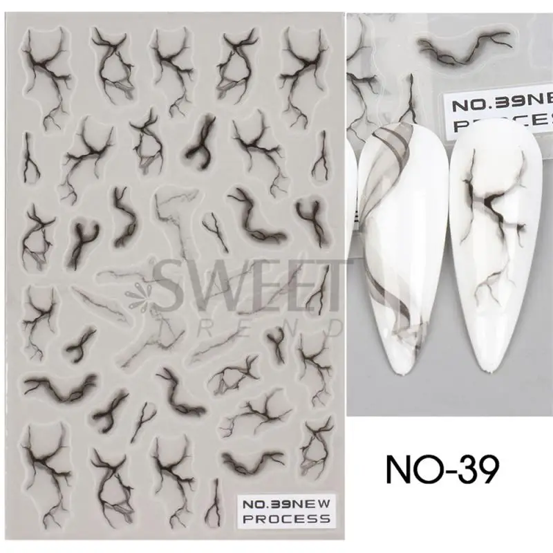 

Frosted Nail Stickers Easy To Apply Waterproof Unique Seahorse And Jellyfish Nail Designs Nail Decoration Nail Stickers
