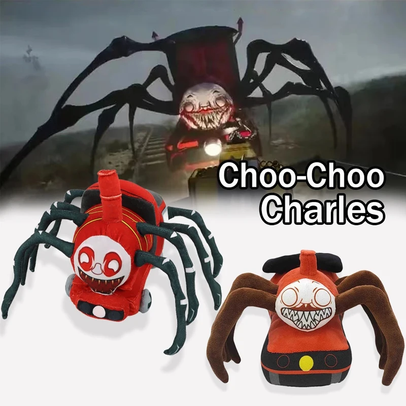 Choo-choo charles brinquedo de pelúcia personagem de jogo de terror boneca  de pelúcia assustador trem aranha modelo macio dos desenhos animados  plushie para crianças - AliExpress