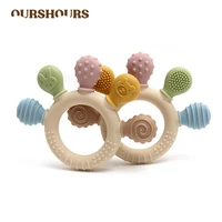 BPA Free Baby Silicone Teethers Sensory Toy Easy to Grasp Infant Teething Toys Food Grade Chewable Toys for Babies Newborn Gifts 1
