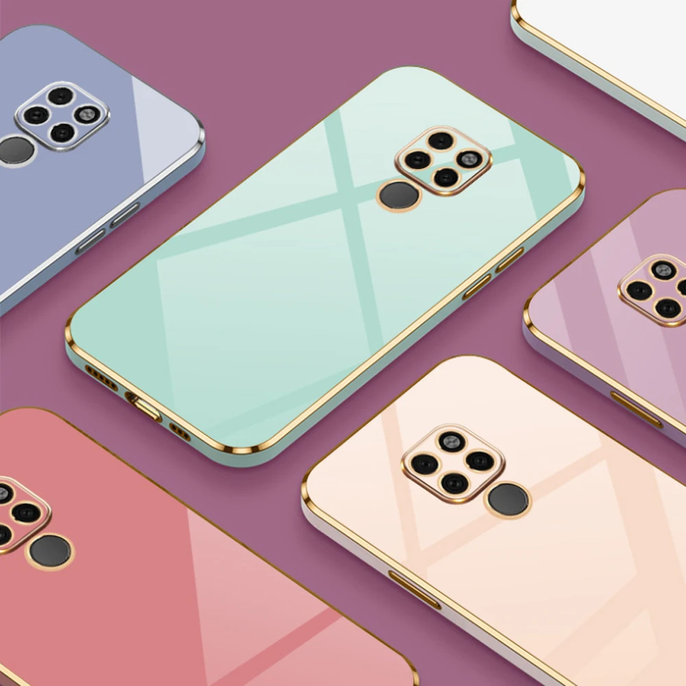 Luxury Square Plating Silicone Back Cover s