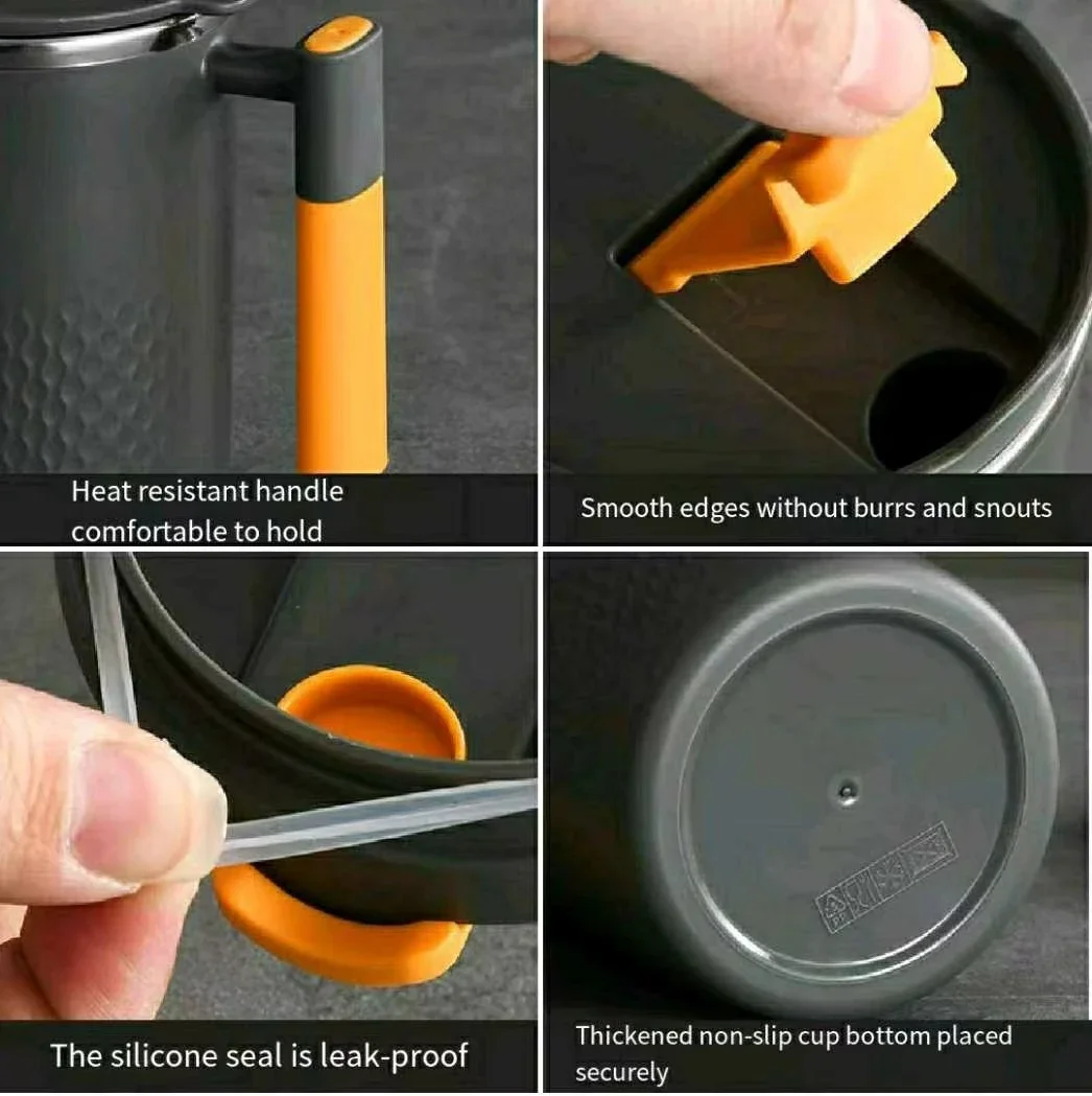 Insulated Coffee Mug with Handle & Lid - كوب قهوة...