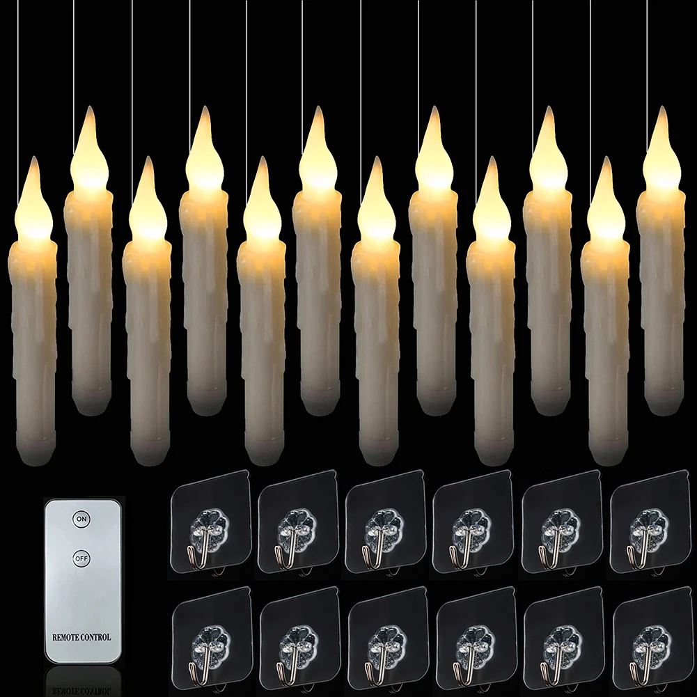 Floating LED Candles with Remote Control Candle Lights Durable with