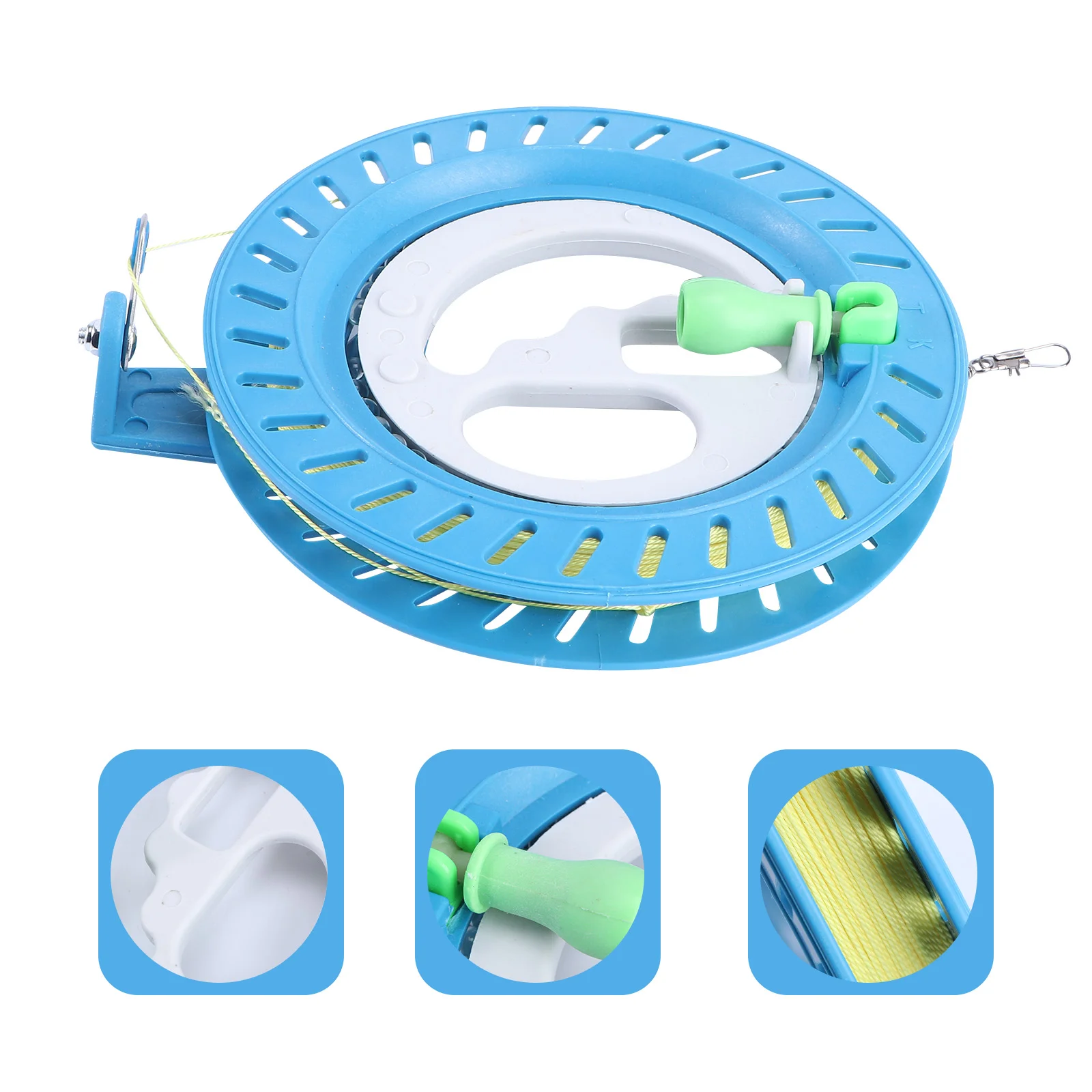 

2 шт. катушка для воздушного змея, игрушечная линия, ручное колесо, летающий большой вал из АБС, подшипник, обмотка, детский инструмент, запираемый