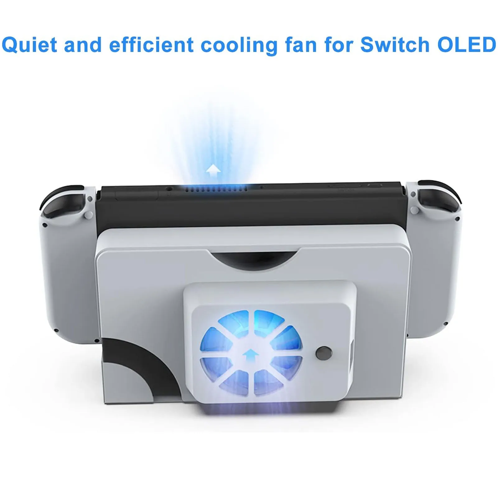 Game Console Cooling Fan Efficient Game Console Cooler Replacement Easy Installation White Smart for Game Console Accessories