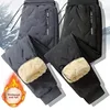 Lamb Velvet Men's Winter Thickened Casual Pants Cotton Warm Loose Large Size Long Trousers Ultra-Thick Comfortable Leisure Trous