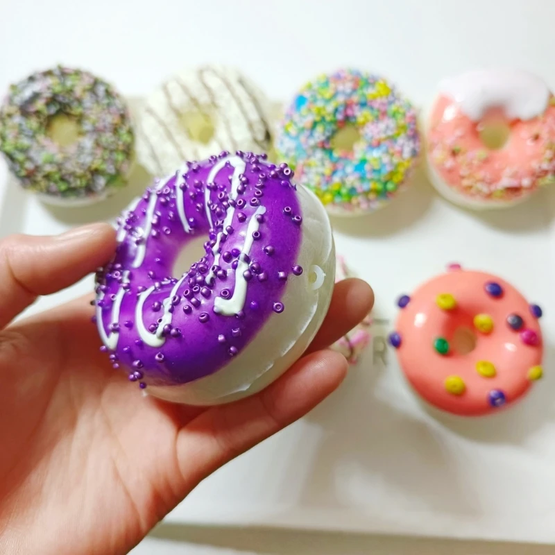 

Искусственный пончик, реалистичные искусственные пирожные, украшения для пончика, новая летняя версия