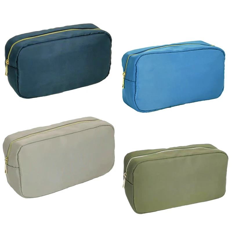 

Four Sizes S M L XL Makeup Bag Patch Personalized Toiletry Pouch Waterproof Women Storage Nylon Travel Makeup Bag Organizer