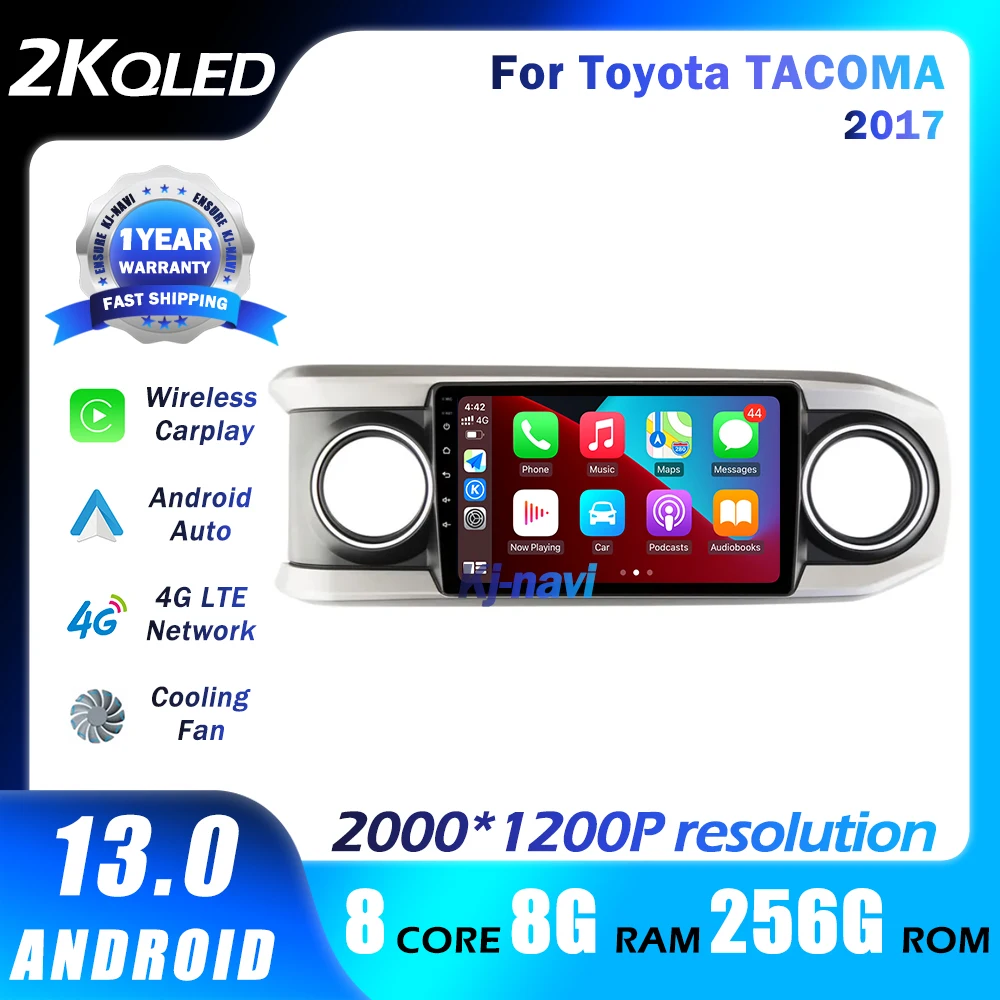 

Car Raido Android 13 For Toyota TACOMA 2017 Carplay Stero Multimedia Video DSP Autoradio Player Navigation GPS 5GWifi