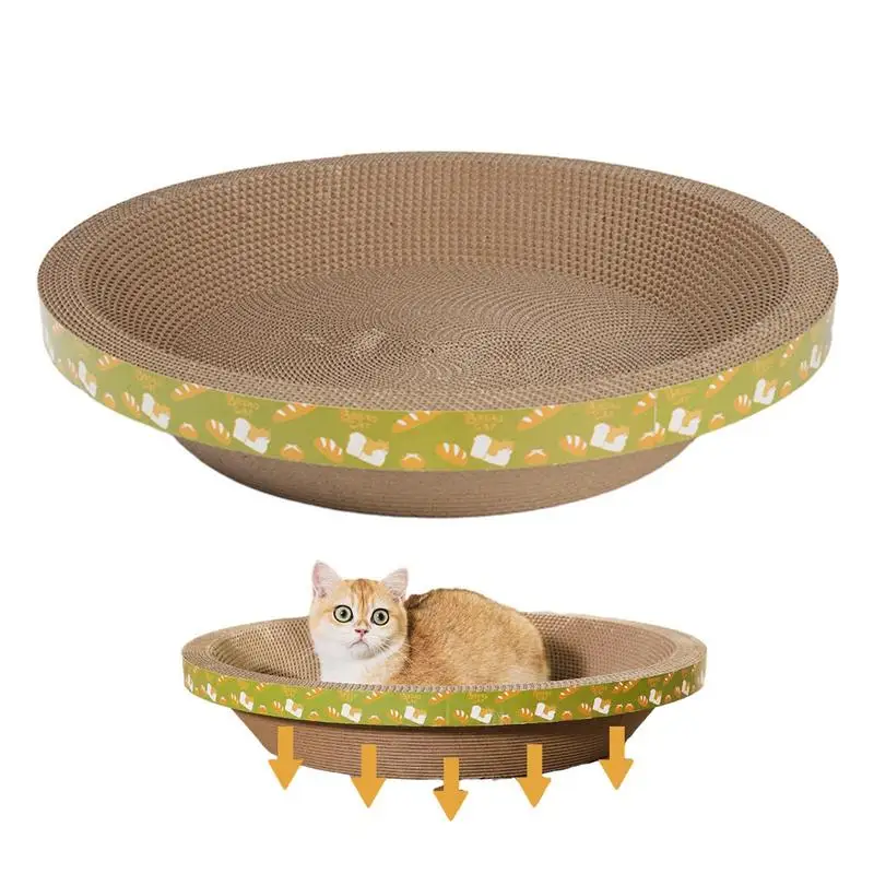 

Cardboard Cat Scratcher Bowl Corrugated Paper Pet Scratcher Scraper lounge Cat Scratching Bed Anti-Scratch Toys For Kitten Nest