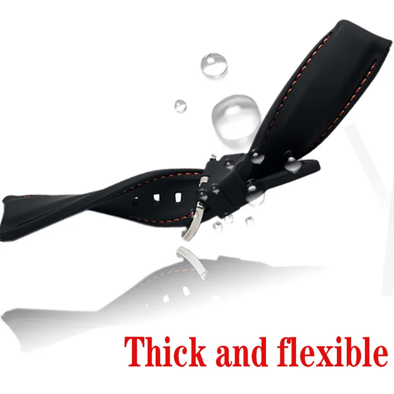 Premium Silicone Waterproof Watch Strap - Durable & Versatile Watchband Belt