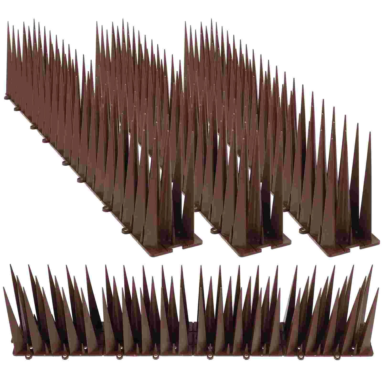 

4 Pcs Bird Thorn Multi-use Spikes for Windows Fences Outdoor Deterrent Plastic Cat Proof Fencing