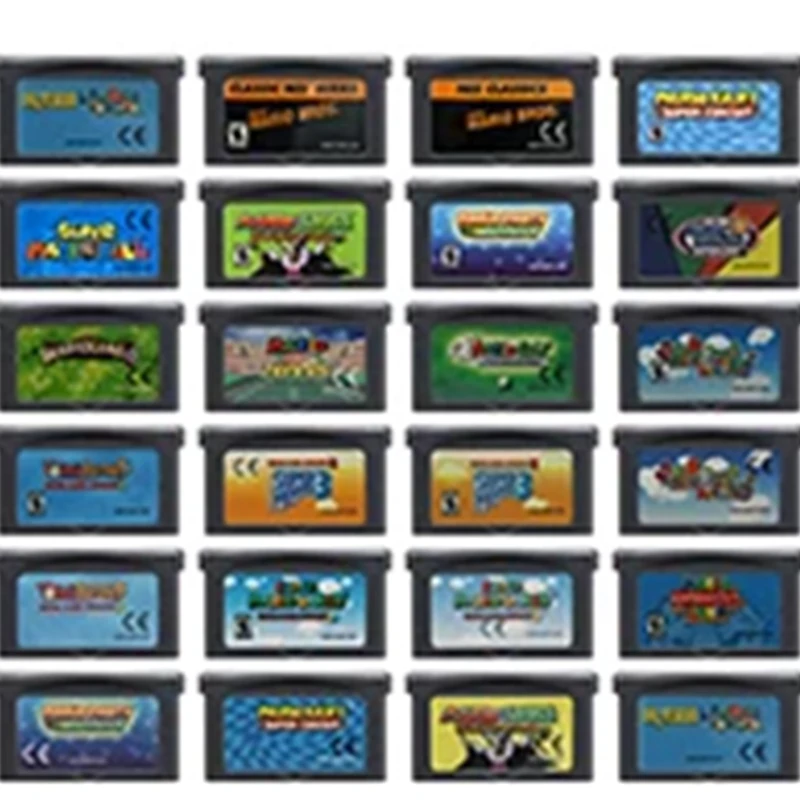 

GBA Game Cartridge 32 Bit Video Game Console Card Mario Series Super Mario Advance Super Mario Bros Mario Kart for GBA/SP/DS