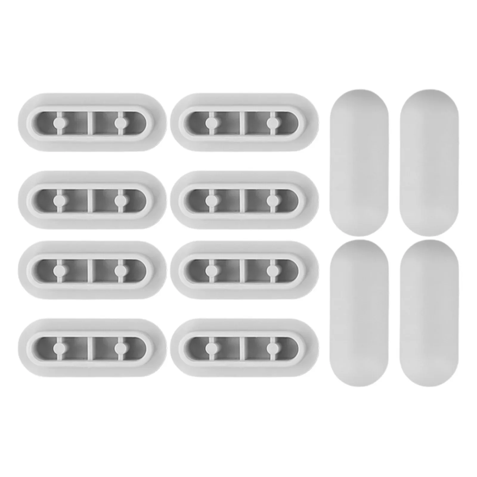12pcs Toilet Lid Plastic Antislip Gasket Toilet Seat Shock-Proof ers Cushion Rubber Pad Cover Bumper Shock Bathroom Fixtures