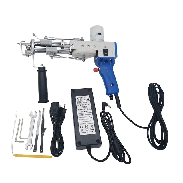 MFLY Braiding Machines 2 in 1 Tufting Gun Kits Cut Pile Tufting Handheld Knitting Rug Gun with Tufting Machine Tools