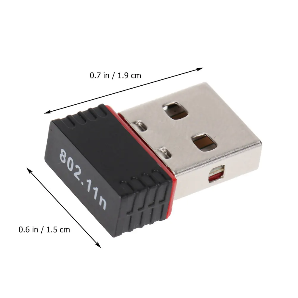 5Pcs 무선 USB 어댑터 미니 WiFi 동글 150Mbps 24Ghz 고속 장거리 네트워크 수신기 Usb2.0 커넥터