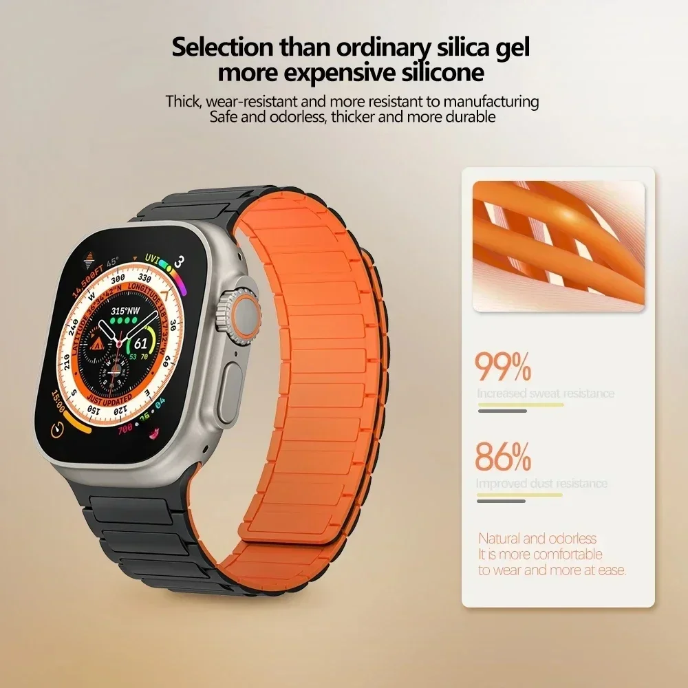 Magnetic Loop Silicone Bracelet