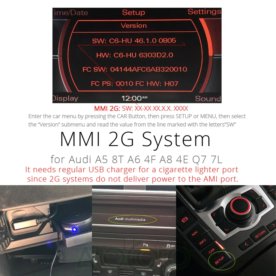 車のbluetoothワイヤレスモジュールusbケーブルアダプタアウディ