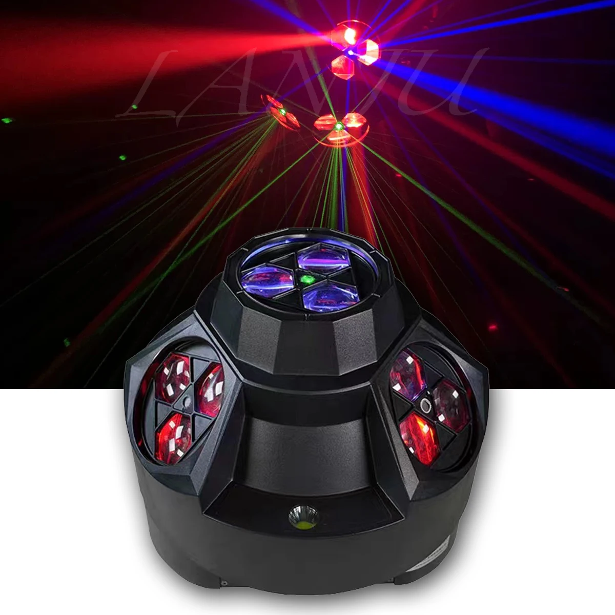 

200W Disco Party Laser Light LED RGB Beam Projection Shake Head Lamp DMX Sound Strobe DJ Ballroom Home Festival Decorative Light