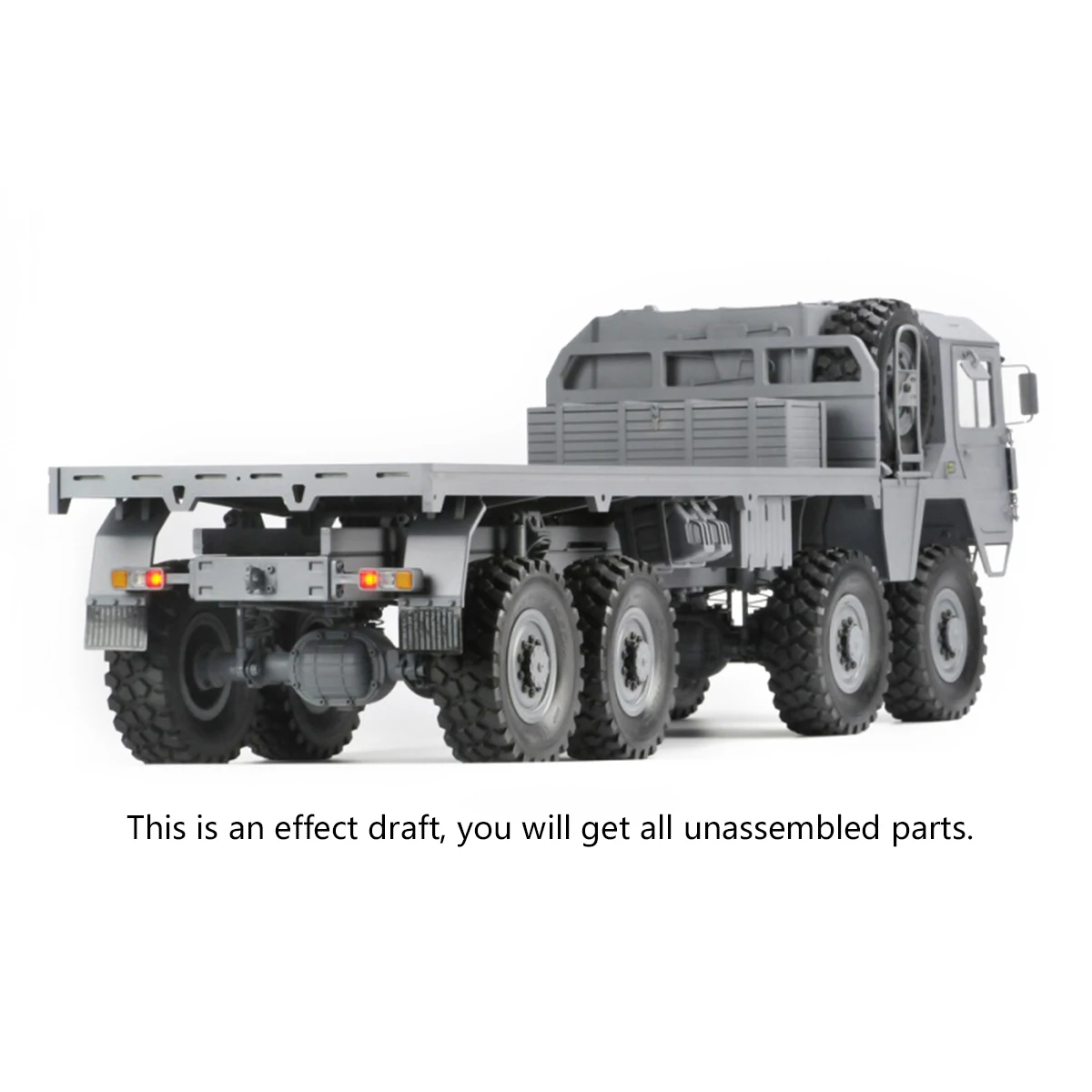 CROSSRC 1/12 RC MC8C 8*8 Off Road Car Military Truck Metal Hub KIT Motor Light and Sound Outdoors Toys Gift Model TH11098 2