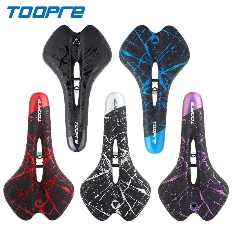 Bicycle Saddle PU Leather Gel Filled for MTB Mountain Road Bike