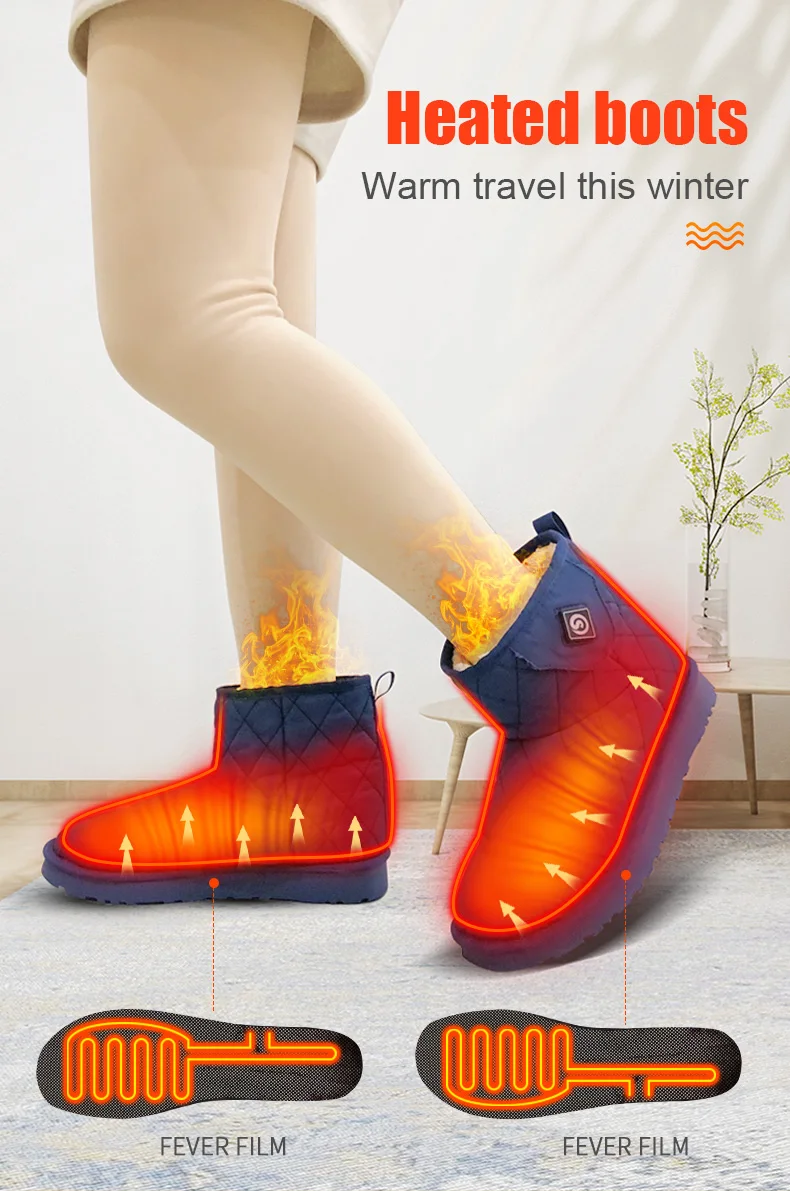 Heated Winter Shoes Rechargeable | Electric Heating Shoes | Heated Charging  Shoes - 2023 - Aliexpress