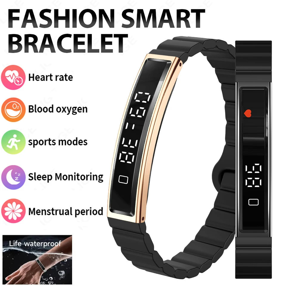 Health Smart Band Fitness Tracker Smartwatch with Heart Rate Blood Oxygen Sleep Monitor Waterproof Pedometer Watch for Women Men 1