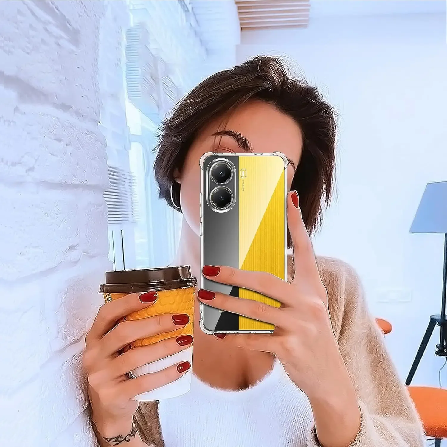 Shockproof Transparent TPU Protective Phone Case - Clear Shell Cover