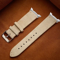 Premium Suede Leather Wristband Bracelet - Watch 8 40mm44mm46mm (Beige)