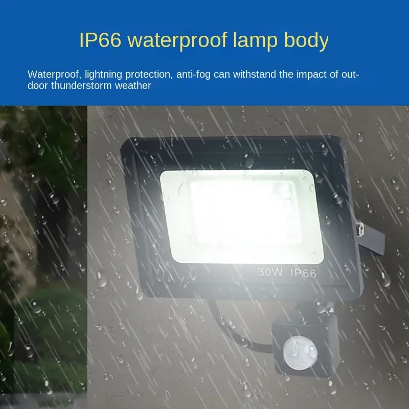 10W-100W LED Plug-in Flood Light For Outdoor Security - IP65 Waterproof & Weather Resistant