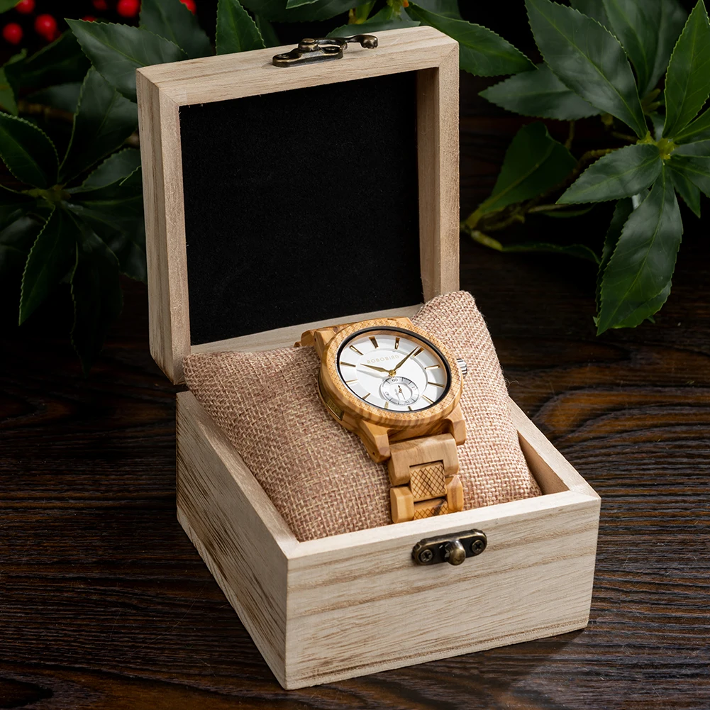 Men's Watch BOBO BIRD Wooden Simplicity Color Contrast Unique Wristwatch Welcome Customized & Dropshipping