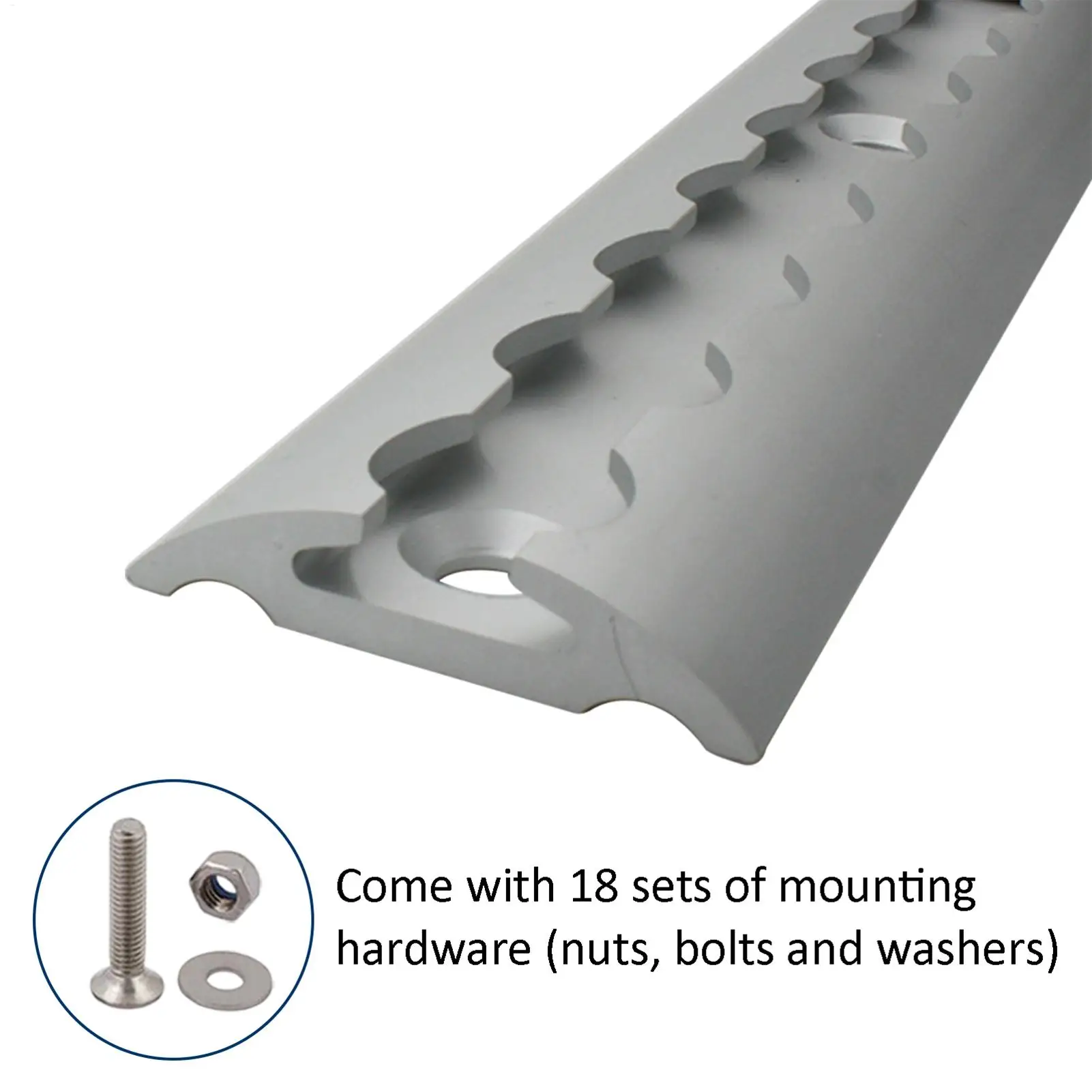 Aluminum Tie-Down Track Rail for Secure Cargo Fixing in Enclosed Trailers
