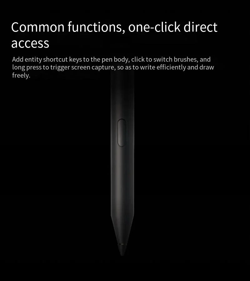 Official OPPO pencil 2 original black adaptation model OPPO pad 3 Pro writing fluency and comfortable grip.