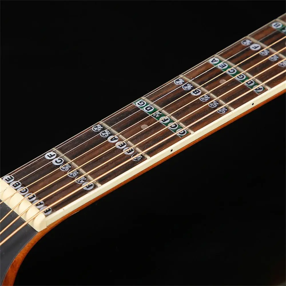 Guitar Fingerboard Stickers Musical Scale Fretboard Sticker Guitar Note Sticker Guitar Chord Stickers Guitar Scales Stickers - 3
