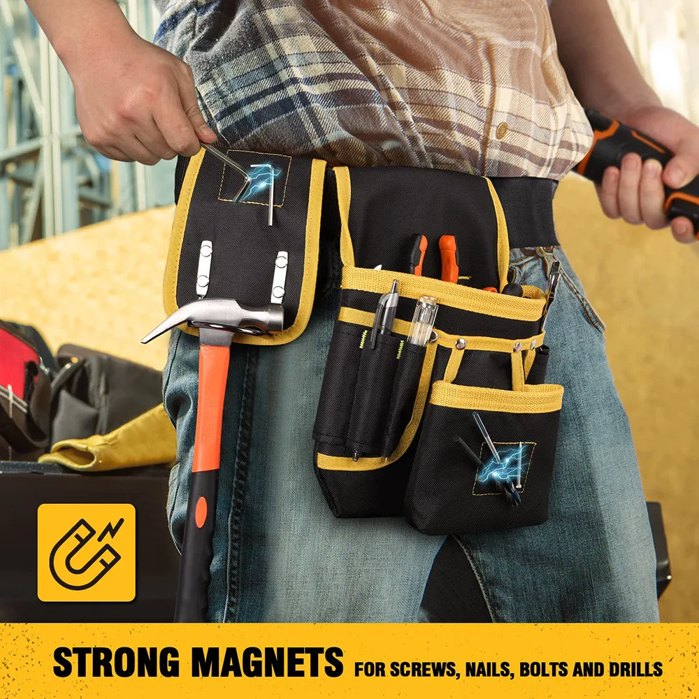 XNDGURE Magnetic Tool Belt Clip - Strong Magnet Holder For Screws, Nails, Screwdrivers, Wrenches