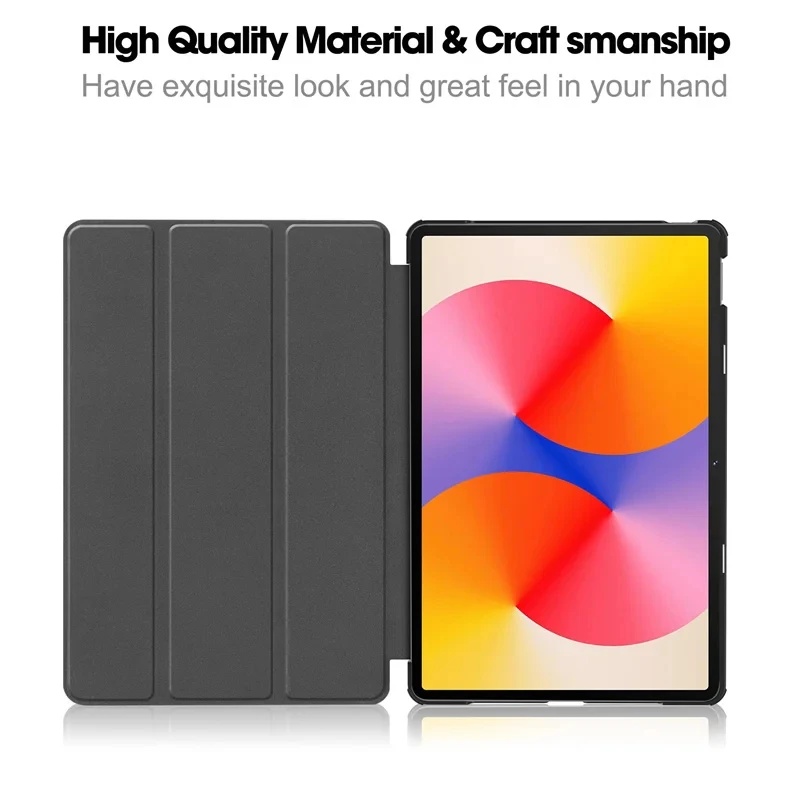 Premium Trifold Magnetic PU Leather Tablet Cover