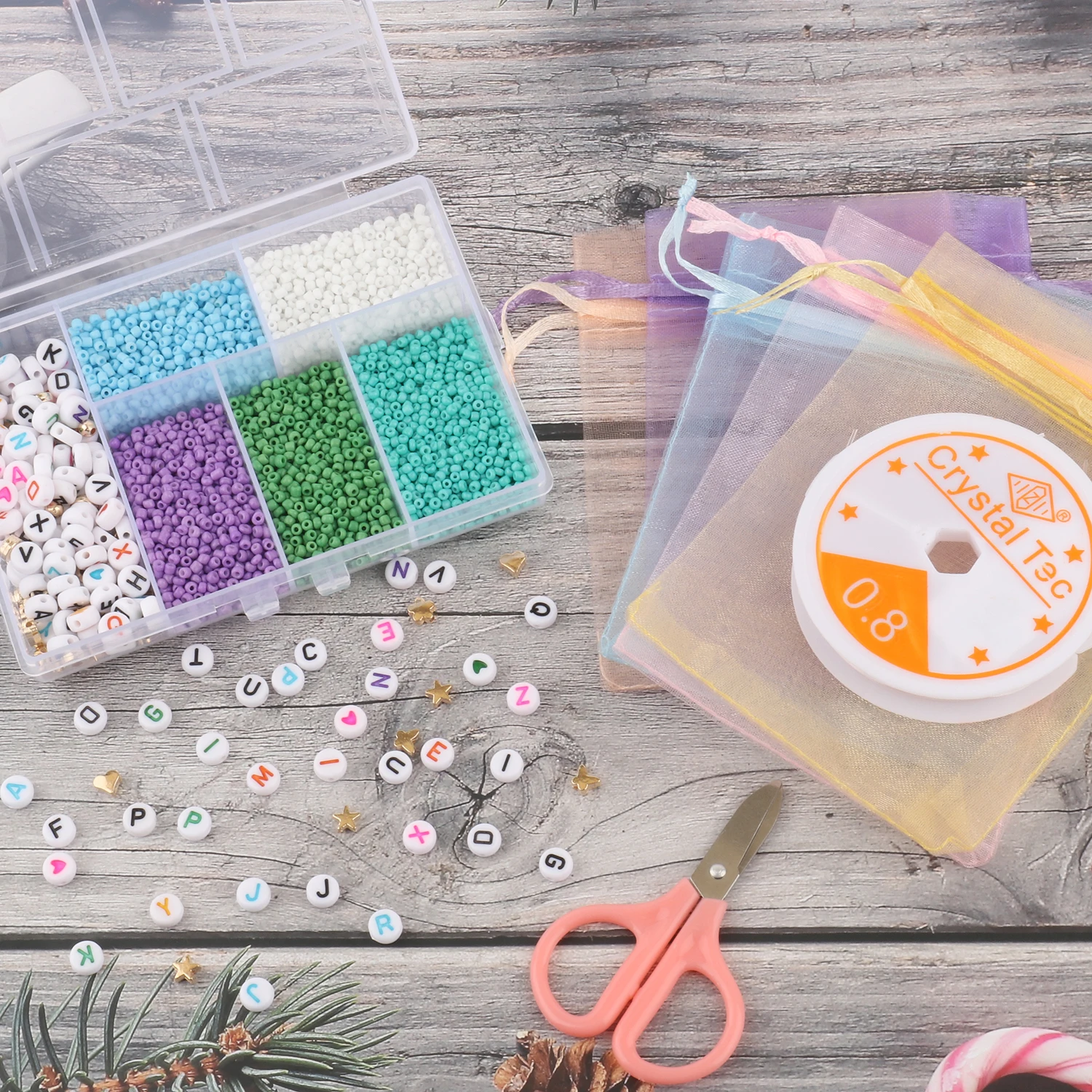 Bead Bracelet Making Kit, Shynek Bead Friendship Bracelets Kit with Pony Beads  Letter Beads Charm Beads and Elastic String for Bracelet and Jewelry Making  : Amazon.in: Home & Kitchen