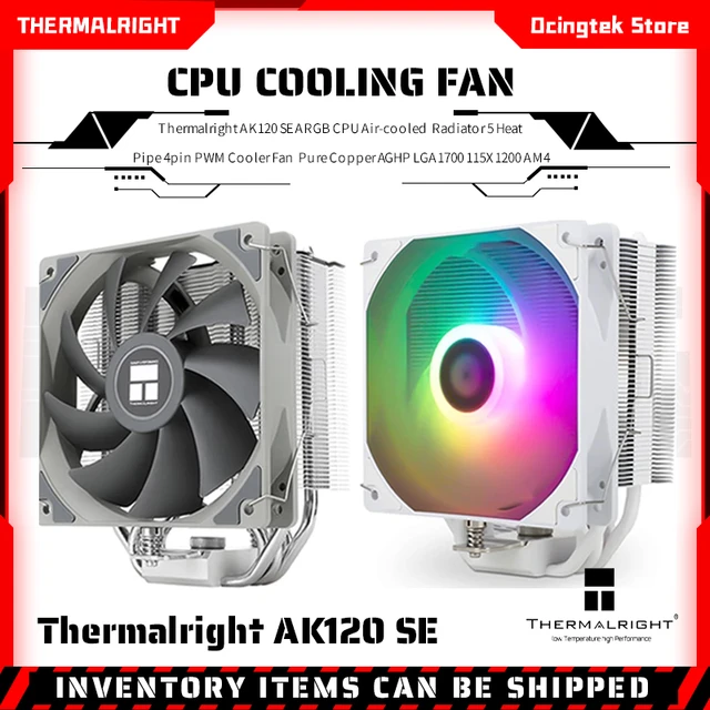 Thermalright Assassin X 120 R SE White ARGB 4 Heat Pipe Tower CPU Air  Cooled Radiator 120mm PWM Cooling Fan For LGA1700 115x AM4 - AliExpress