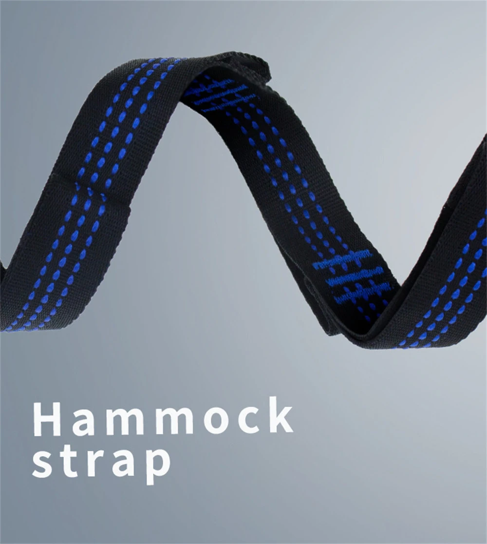 Description Picture 3 of item1/2PCS 2m Hammock Strap Super Strong Outdoor Camping Hammock Garden Swing Straps Rope High Strength Load-Bearing Rope