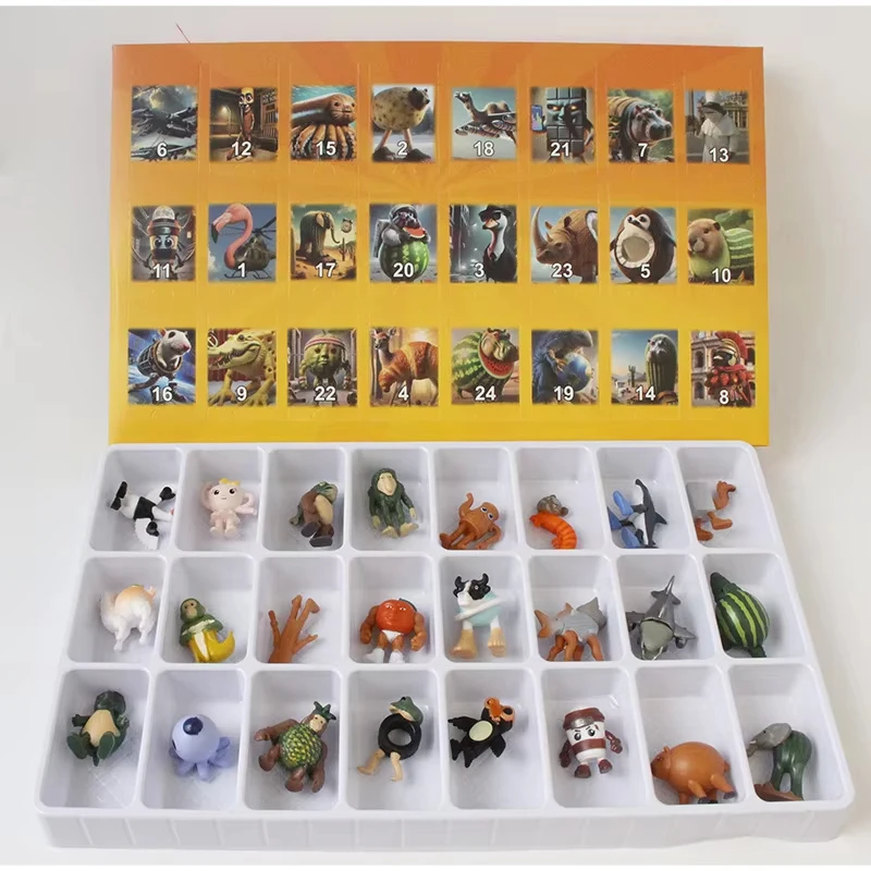 Tung Tung Sahur Adventskalender, 24-Tage-Weihnachtskalender mit emotionaler Unterstützung, Sammler-Blindbox, Weihnachtsgeschenke für frohes neues Jahr – Detail 4