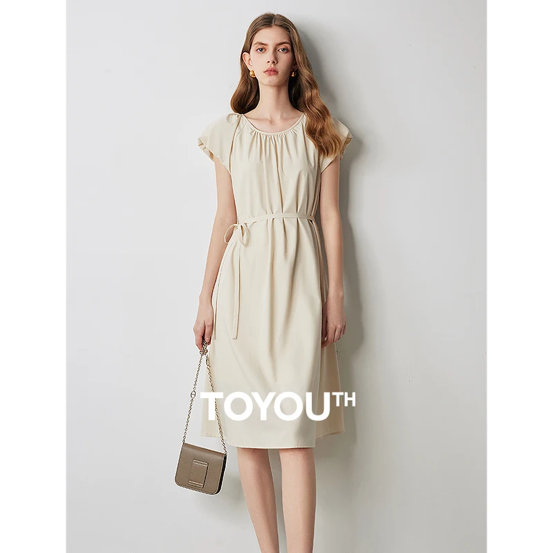 

Женское платье в праздничном стиле TOYOUTH, Новинка лета 2024, свободная и стройнящая юбка