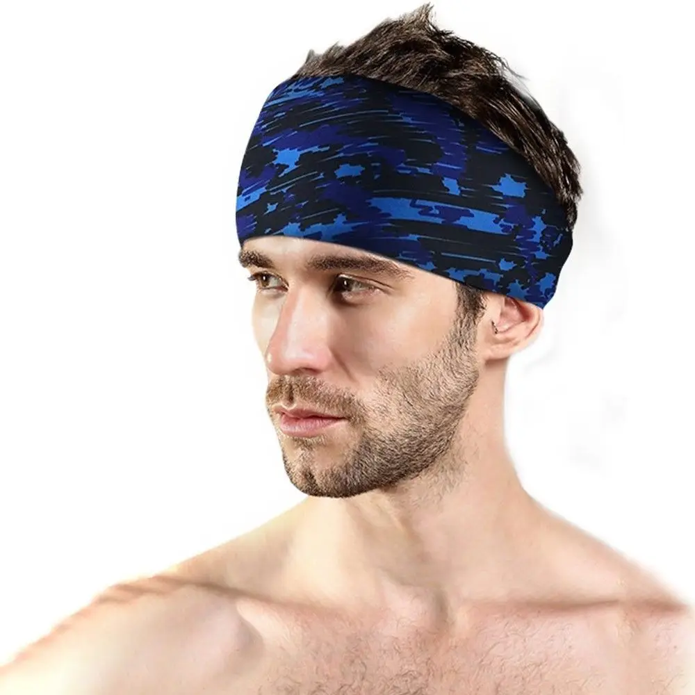 Absorbent Unisex Sport Sweat Headband Cycling Yoga Gym Running Cycling Sweatband Stretch Hair Bands