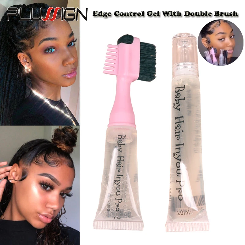 

10Ml Hair Edge Control Gel For Baby Hair Strong Hold Anti-Frizz Broken Hair Styling Cream For Women Hairline Styling Natural