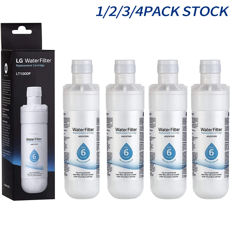 1-4PACK Fit for LG LT1000P Refrigerator&Ice Water Filter ADQ747935 Purified Water NEW