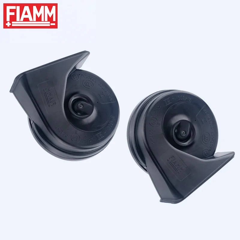 2PCS FIAMM 트럼펫 경적 12V 자동차 일반 410/510Hz 디스크 자동차 경적 AM80SX 방수 자동 달팽이 경적 휘슬베이스 스피커