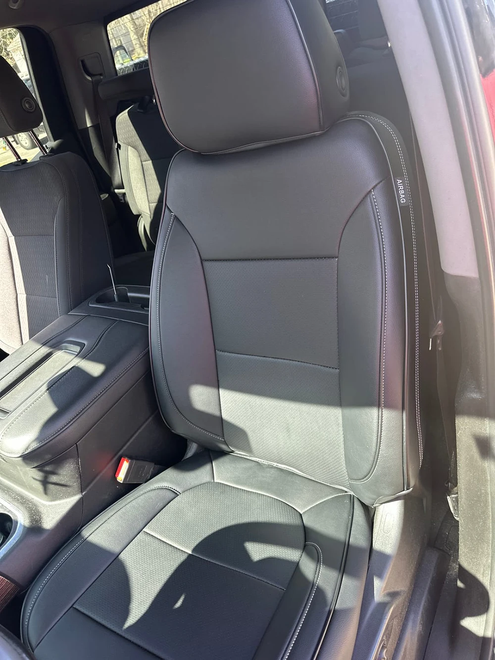 GMC 시에라 1500 크루 캡 시에라 HD 크루 캡 맞춤형 자동차 액세서리 시트 커버 5석 나파 가죽 GMC 시에라 1500용